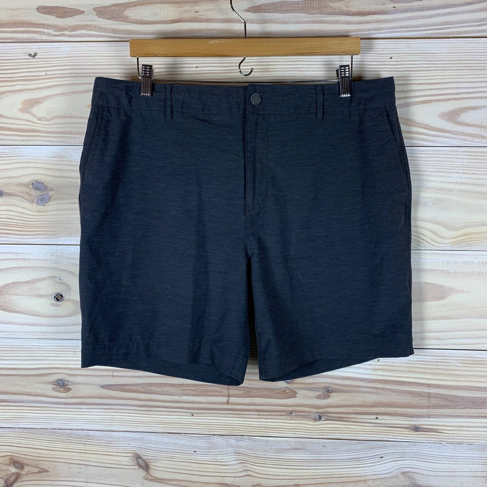 Faherty‎ All Day Shorts Mens 36 Grey Hybrid Stretch Recycled MSC0013 Casual Swim